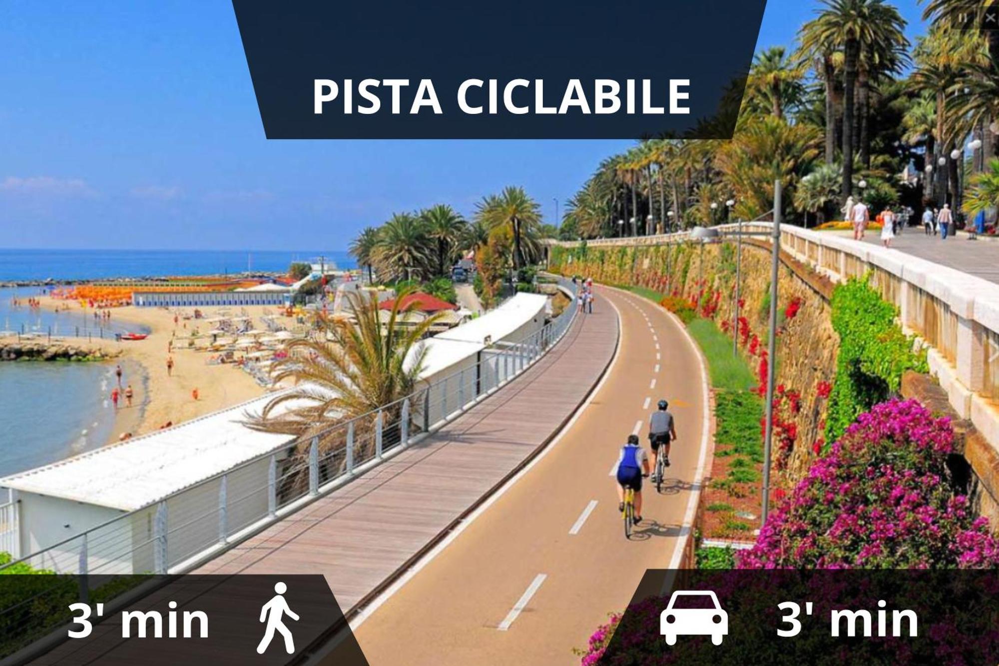 Ariston - Ciclabile Appartamento In Centro Al Mare Con Balcone 圣雷默 外观 照片